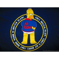 2010s The Simpsons 'Mr. Plow' Homer Navy Tee Shirt