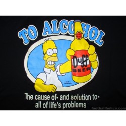 2007 The Simpsons 'To Alcohol Duff Beer' Homer Tee Shirt