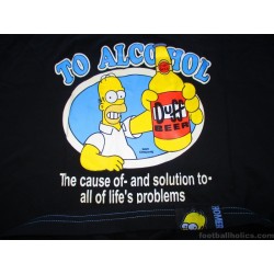 2007 The Simpsons 'To Alcohol Duff Beer' Homer Tee Shirt