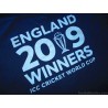 2019 England 'ICC Cricket World Cup Winners' Tee Shirt