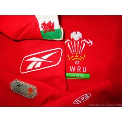 2004-06 Wales Rugby Reebok Pro Home Shirt