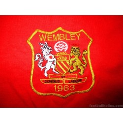 1963 Manchester United 'Wembley' Gildan Retro Home L/S Shirt