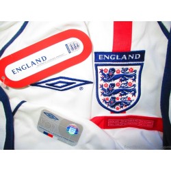 2001-03 England Umbro Home Shirt *w/tags*