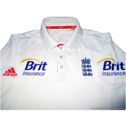 2010-12 England Cricket Adidas Test Jersey
