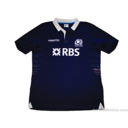 2013-15 Scotland Rugby Macron Pro Home Shirt