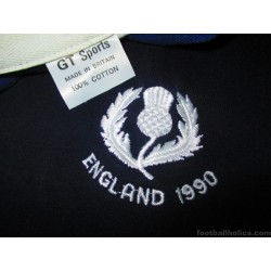 1990 Scotland Rugby GT Sports Pro Special L/S Shirt v England