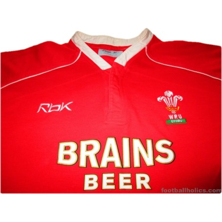 2006-08 Wales Rugby Reebok Home Shirt