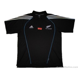 2005-07 New Zealand Rugby Adidas Player Issue Polo Shirt