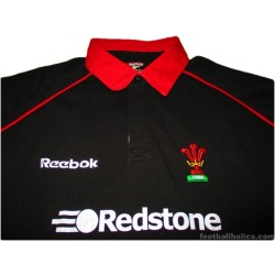 2000-02 Wales Rugby Reebok Pro Away L/S Shirt