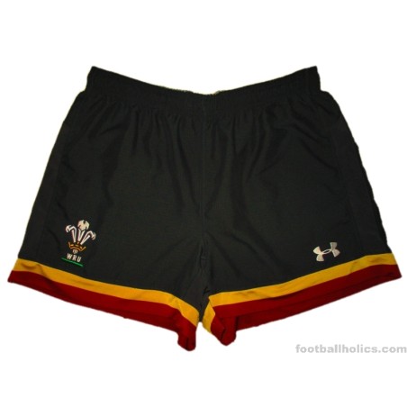 2015-17 Wales Rugby Under Armour Player Issue Away Shorts