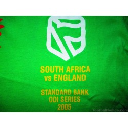 2005 South Africa Cricket Sedgars ODI Series Shirt v England