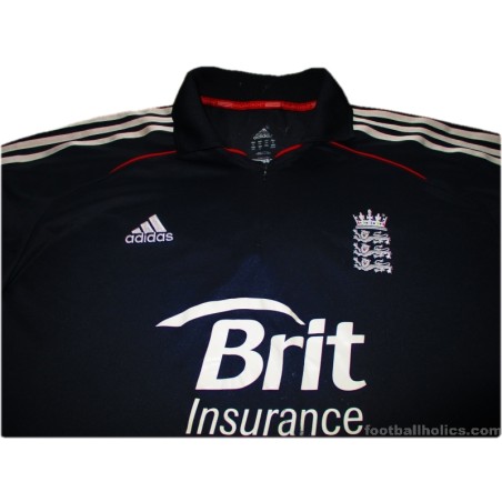 2010-11 England Cricket Adidas One Day International Jersey