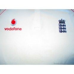 2008-10 England Cricket Adidas Test Jersey