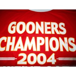 2003-04 Arsenal 'Gooners Champions' The Invincibles Shirt