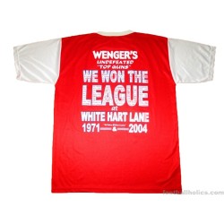 2003-04 Arsenal 'Gooners Champions' The Invincibles Shirt