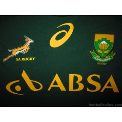 2014-15 South Africa Rugby Asics Home Shirt