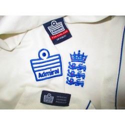 2005-08 England Cricket Admiral Test Jersey