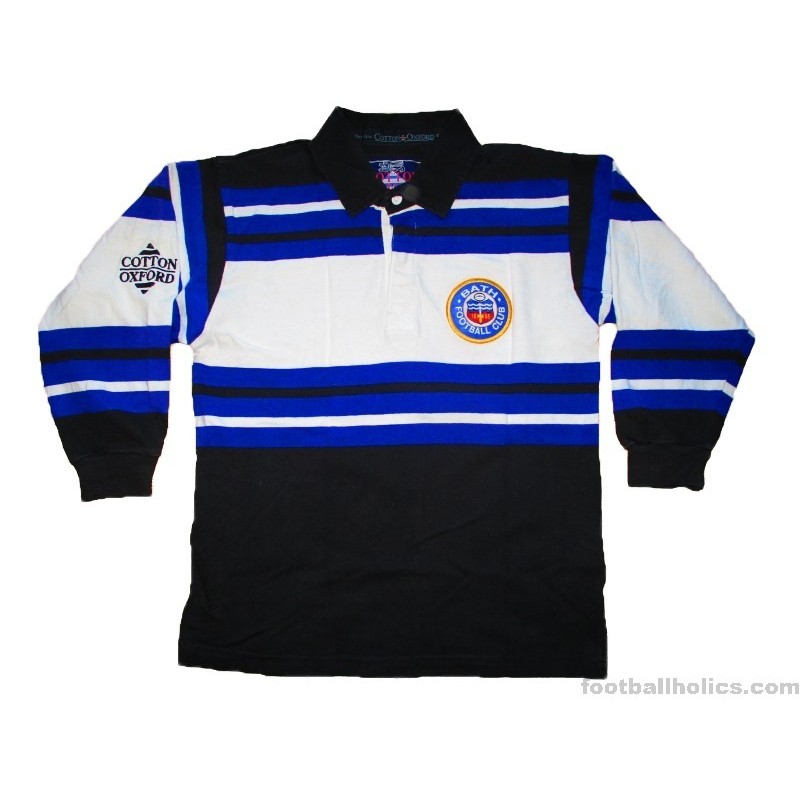 1996-97 Bath Rugby Cotton Oxford Home L/S Shirt