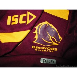 2017 Brisbane Broncos Rugby League ISC Authentic Training Jersey