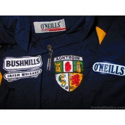 2003-06 Antrim GAA (Aontroim) O'Neills Player Issue Woven Track Jacket