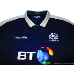 2016-17 Scotland Rugby Macron Home Shirt