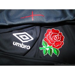 2021-22 England Rugby Umbro Carbon Polo Shirt