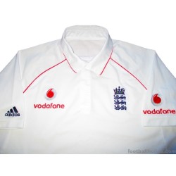 2008-10 England Cricket Adidas Test Jersey