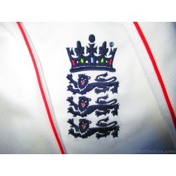 2008-10 England Cricket Adidas Test Jersey