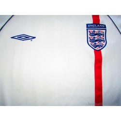 2001-03 England Umbro Home Shirt