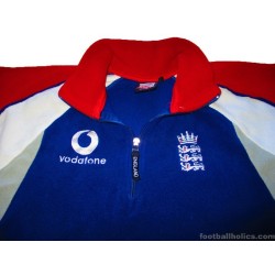 2004-06 England Cricket Admiral Player Issue 1/2 Zip Training Fleece Top