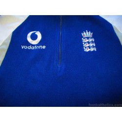 2004-06 England Cricket Admiral Player Issue 1/2 Zip Training Fleece Top