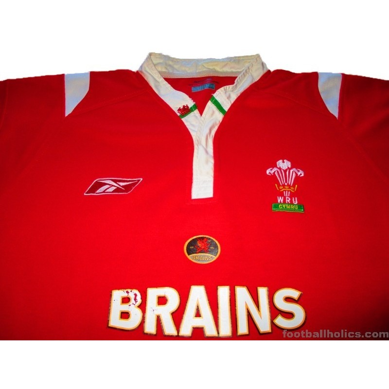 2004-06 Wales Rugby Reebok Home Shirt