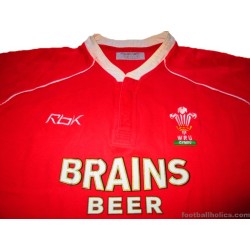 2006-08 Wales Rugby Reebok Home Shirt