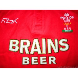 2006-08 Wales Rugby Reebok Home Shirt