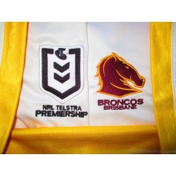 2022 Brisbane Broncos Rugby League Asics Away Authentics Jersey