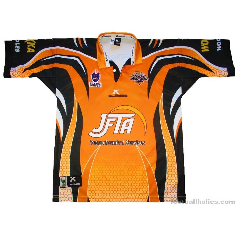 2005 Wests Tigers Rugby League XBlades Pro Home Jersey