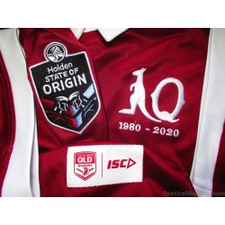 2020 Queensland Maroons Rugby League ISC Authentic Home Jersey