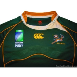 2007 South Africa Rugby Canterbury 'World Cup' Home Jersey