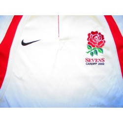 2002 England Rugby Nike 'World Seven Series' Match Worn Home Shirt (May) #6