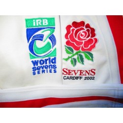 2002 England Rugby Nike 'World Seven Series' Match Worn Home Shirt (May) #6