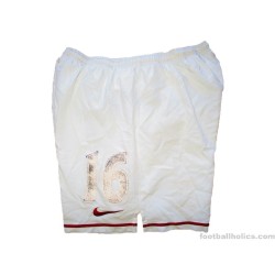 2007-08 Aston Villa Nike Match Worn Home Shorts #16