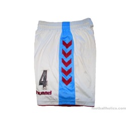 2006-07 Aston Villa Hummel Match Worn Home Shorts #4