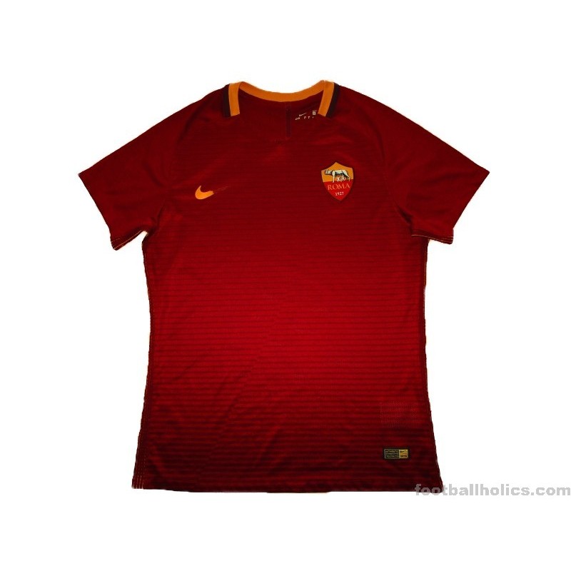 2016-17 AS Roma Nike Player Issue Home Shirt