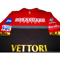 2018 Royal Challengers Bangalore Zeven Staff Worn T20 Jersey Daniel Vettori