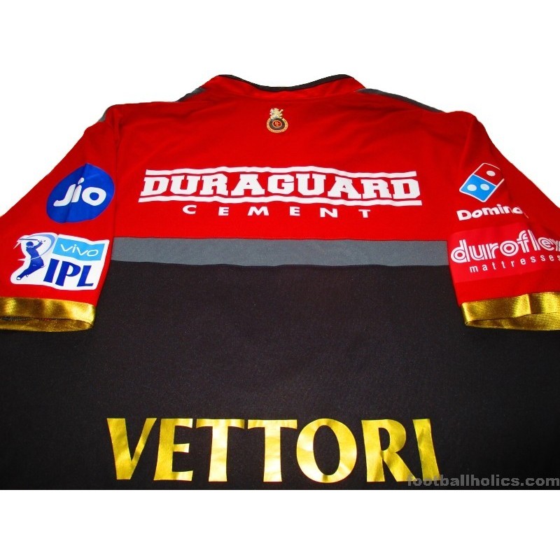 2018 Royal Challengers Bangalore Zeven Staff Worn T20 Jersey Daniel Vettori