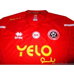 2022-23 Sheffield United Errea Player Issue Training Shirt #50