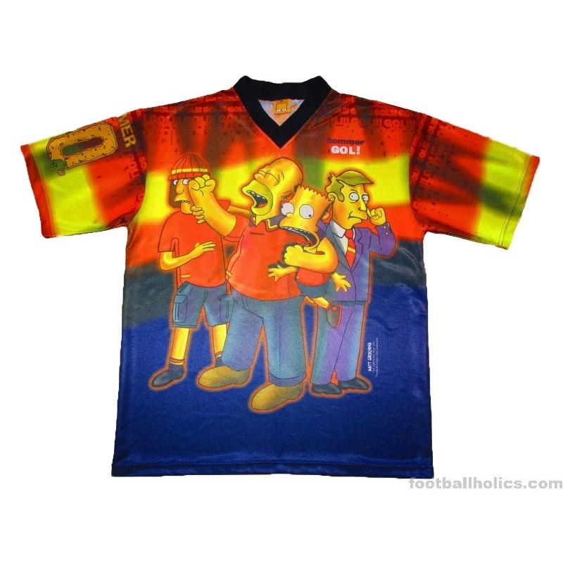 1999 The Simpsons 'Spain' Home Jersey Hommer #00