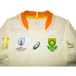 2019 South Africa Rugby 'World Cup' Asics Player Issue Alternate Jersey