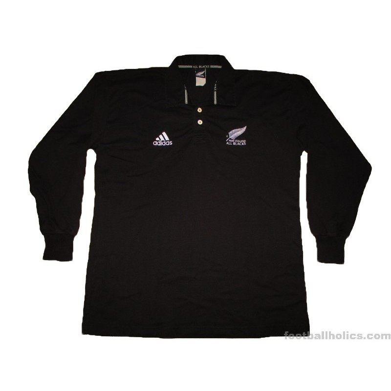 1999-00 New Zealand Rugby Adidas Home L/S Shirt