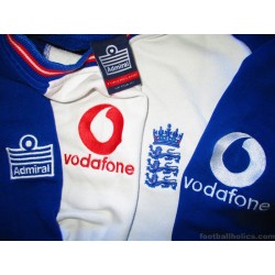 2002-05 England Cricket Admiral Player Issue Sweat Top